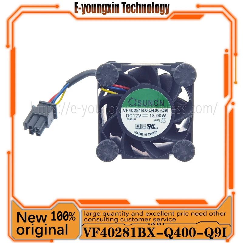Original and authentic products VF40281BX-Q400-Q9I 18W DC12V 4028 Fan