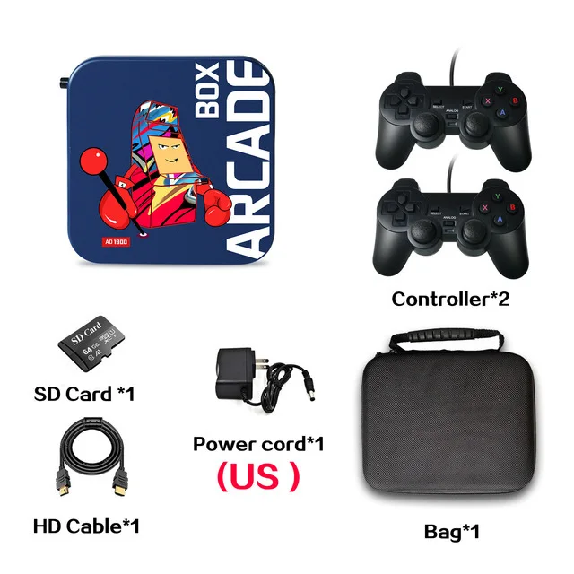 

Arcade Box Game Console for PS1/DC/Naomi 256GB Classic Retro 50000+ Games Super Console 4K HD Display on TV Projector Monitor