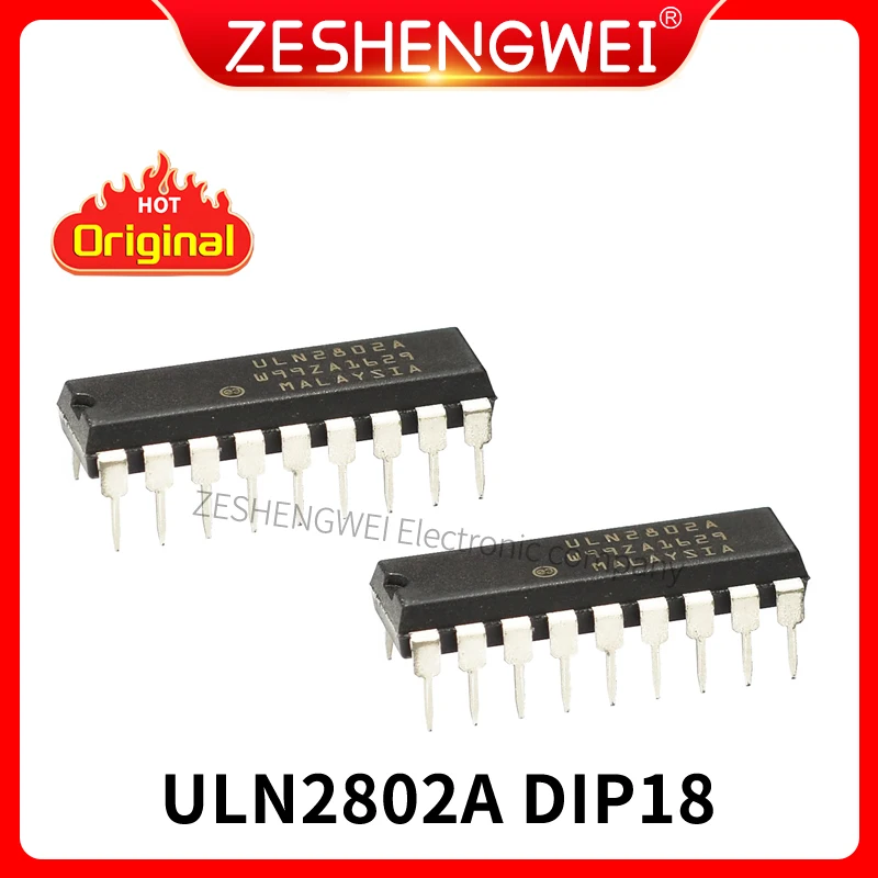 

5PCS Brand new&Original ULN2802A Bipolar (BJT) Transistor Array 8 NPN Darlington 50V 500mA - 2.25W