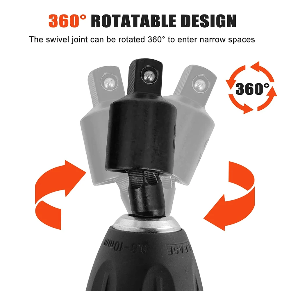 

105° Right Angle Screwdriver Dril Extension 360° Rotatable Hex Shank Socket Adapter For Wrench Power Drill Hex Dril Set