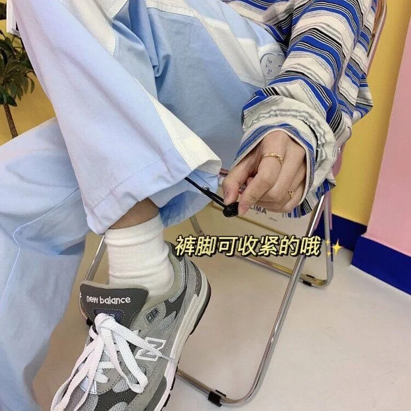 

2022 awaii Joggers Soft Girl Style Women's Sports Pants Harajuku Pink Wide Trousers Female Cartoon Oversize Sweatpants Korean