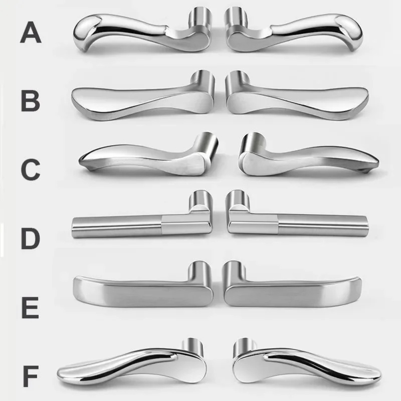 Porta de Deslizante Interior Handles Universal tipo Gate Lever Knob For Bedroom Acessórios para Móveis Aço Inoxidável