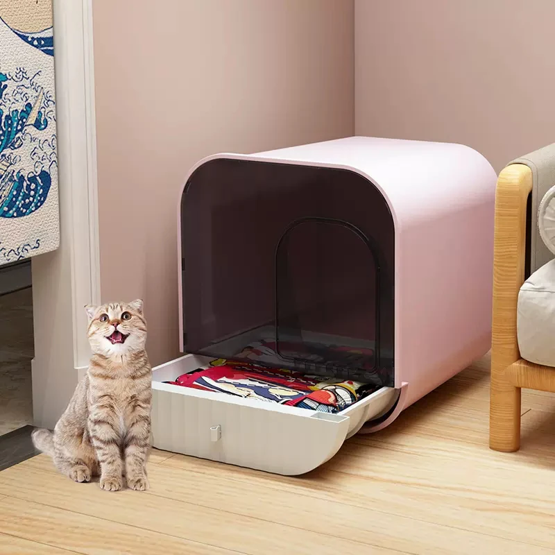 

Corner Scraper Toilet Sandbox Closed Bathroom Cages Cat Bedpans Tray Large Enclosure Kuweta Dla Kota Pet Shops