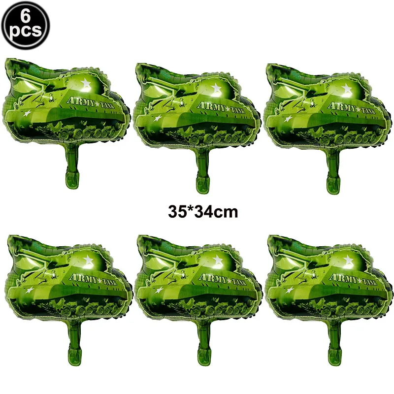 Military-Themed Camouflage Balloon Decorations for Boys' Birthday Party Supplies