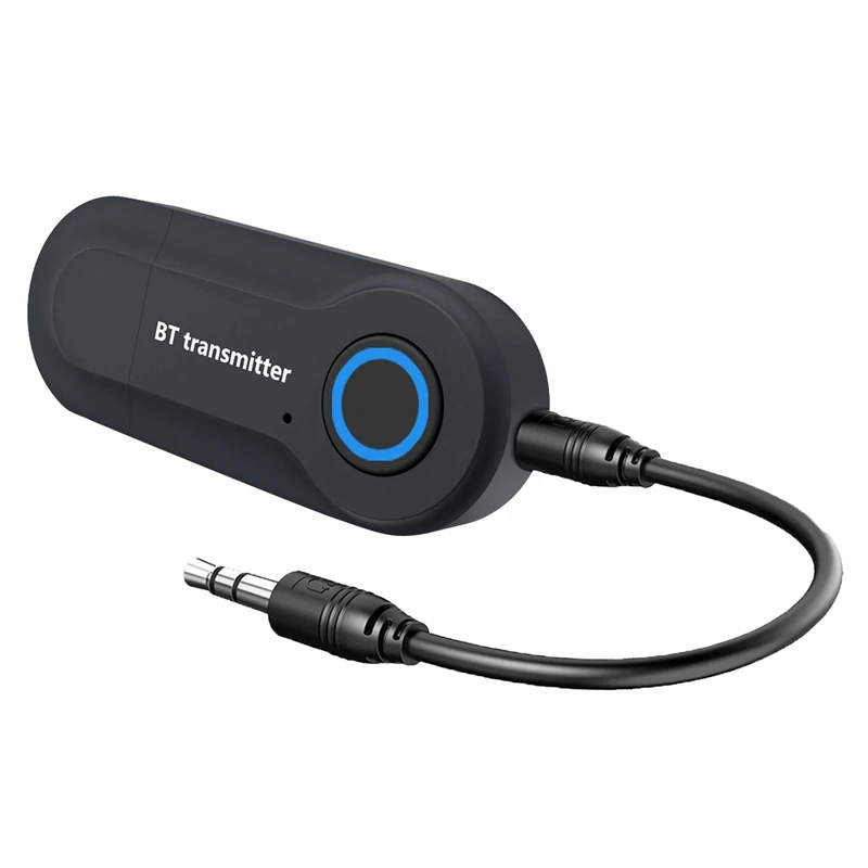 2X Bluetooth 5.0 Adapter Wireless Audio Bluetooth Transmitter Receiver For Pc/Tv/Car 3.5Mm Aux Music Rx Sender Adaptador