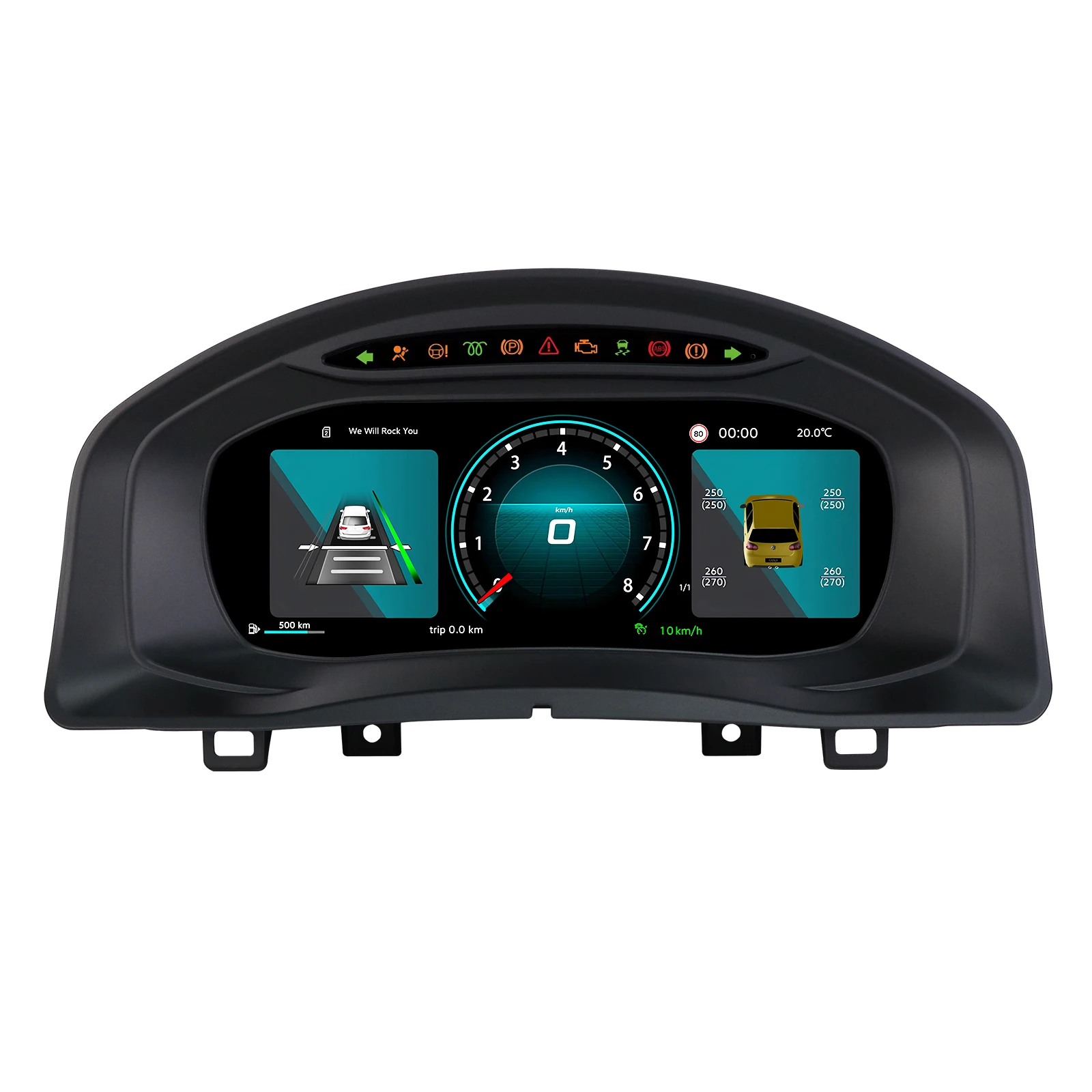Hizpo - Panel de Instrumentos Digital LCD de 10.25 Pulgadas para Automóvil, para Volkswagen Tiguan 5N Plataforma PQ 2008-2016, Compatible con HUD, Modificación de Radio de Auto, Panel de Instrumentos, Velocímetro, Pantalla de Instrumentos, Virtual Cockpit, Linux 5.4 1