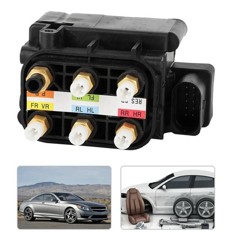

Air Suspension Supply Solenoid Valve Block For Mercedes W221 W164 GL X164 W251 A2123200358 A2513200058 1643201204