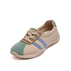 New Women Platform Sneakers Fashion Round Toe Casual Lace Up Sports Shoes Woman Non Slip Walking Shoes Ladies One-pedal Loafers 1
