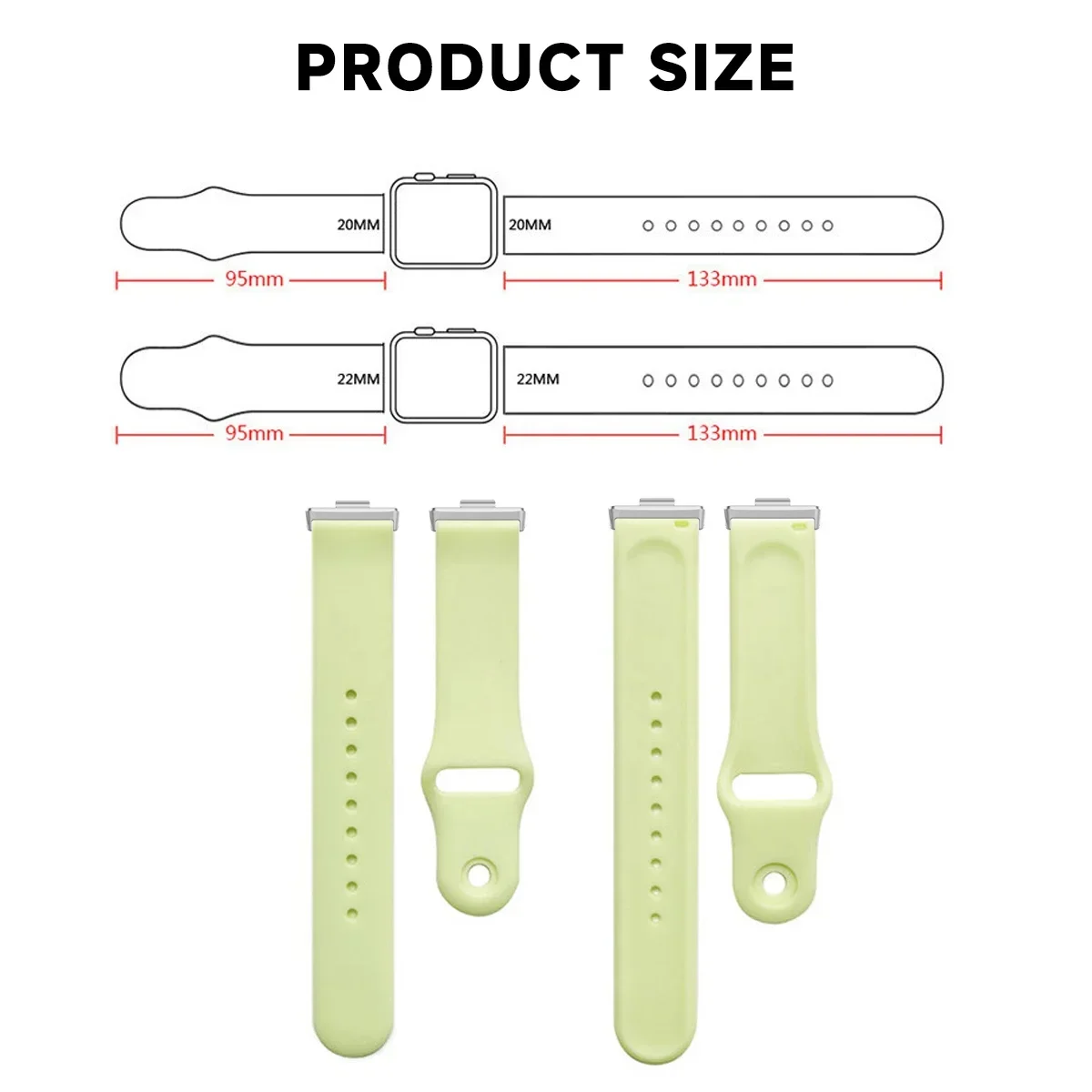 Silicone Sport Watchband - Comfortable and Durable Strap for Smartwatches