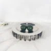 Nordic modern minimalist European style silver metal circular skirt edge fruit plate decoration model room decoration 3