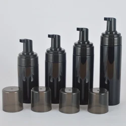 Sleek Black Refillable Foaming Soap Dispenser - Set of 2 - 120ml (Black)
