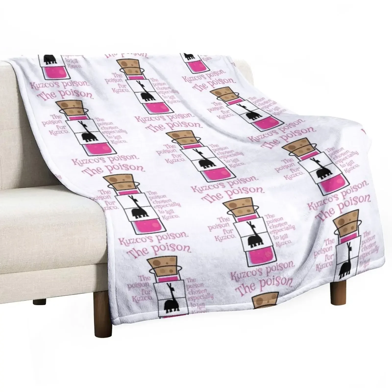 

Kuzco_s Poison Throw Blanket Dorm Room Essentials Picnic Flannels Bed Blankets
