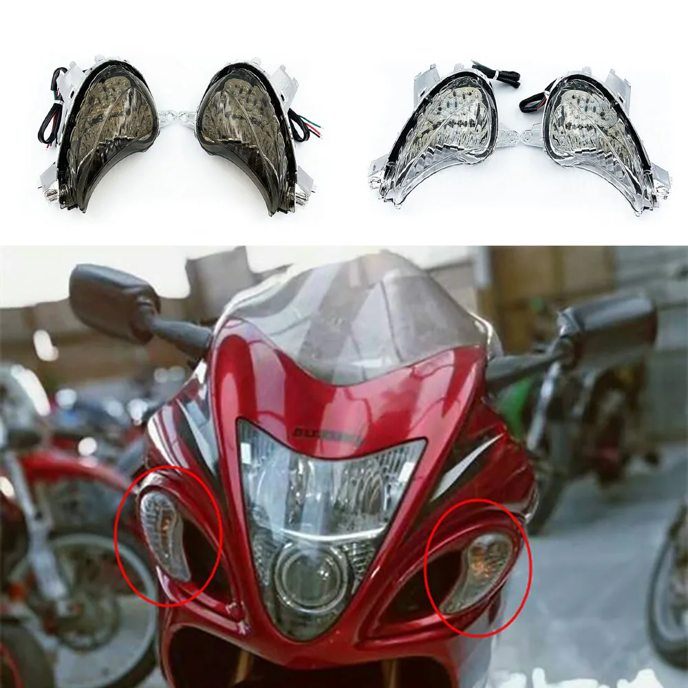 

Передний указатель поворота для SUZUKI Hayabusa GSXR1300, Высококачественная лампа для мотоцикла 2008-2017