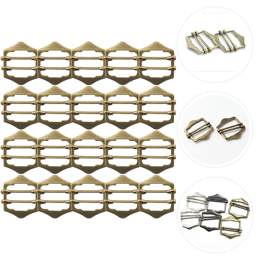 

50 Pcs Metal Sun Buckle Dreses Multi-use Buckles Adjustable Strap Vest Belt Alloy Clothing Bulk