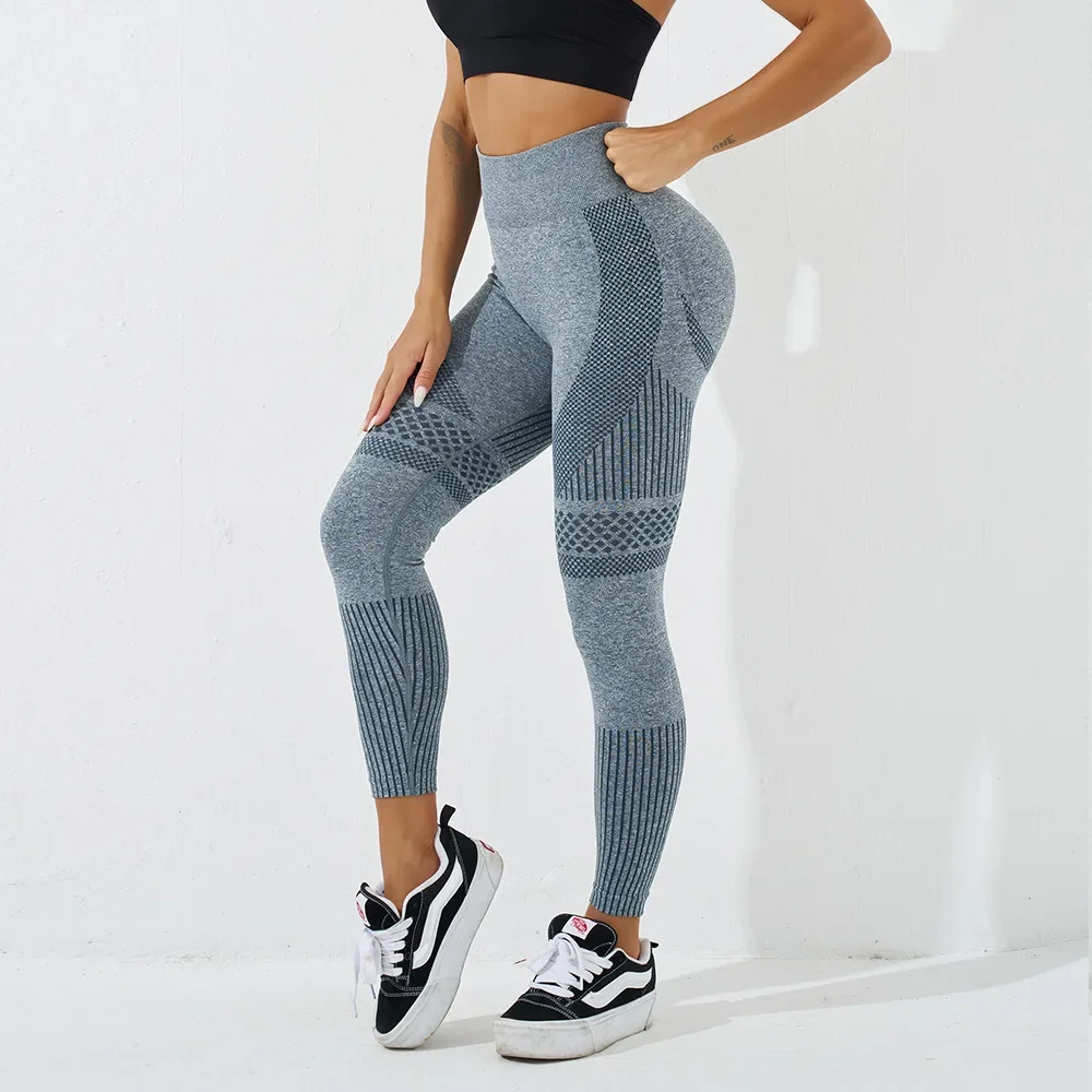 Sports Gym Leggings Women Soft Push Up Tights Leggings Fitness Girls Gym Yoga Pants Hip Lifting  Breathable Exercise Gym Pants