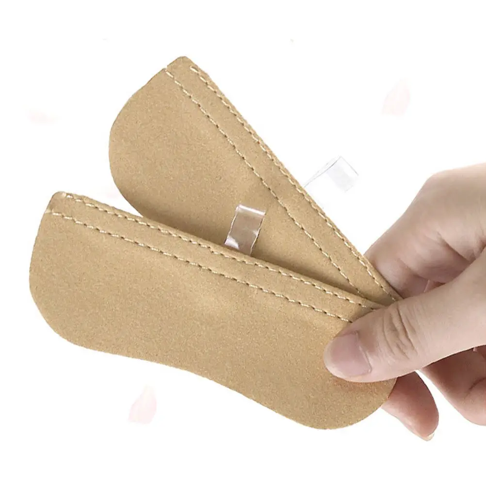 2쌍의 발뒤꿈치 보호 패드, 발등 보호대, 자가 접착 쿠션, 물집 방지 힐 그립 (남녀공용, 블랙)
