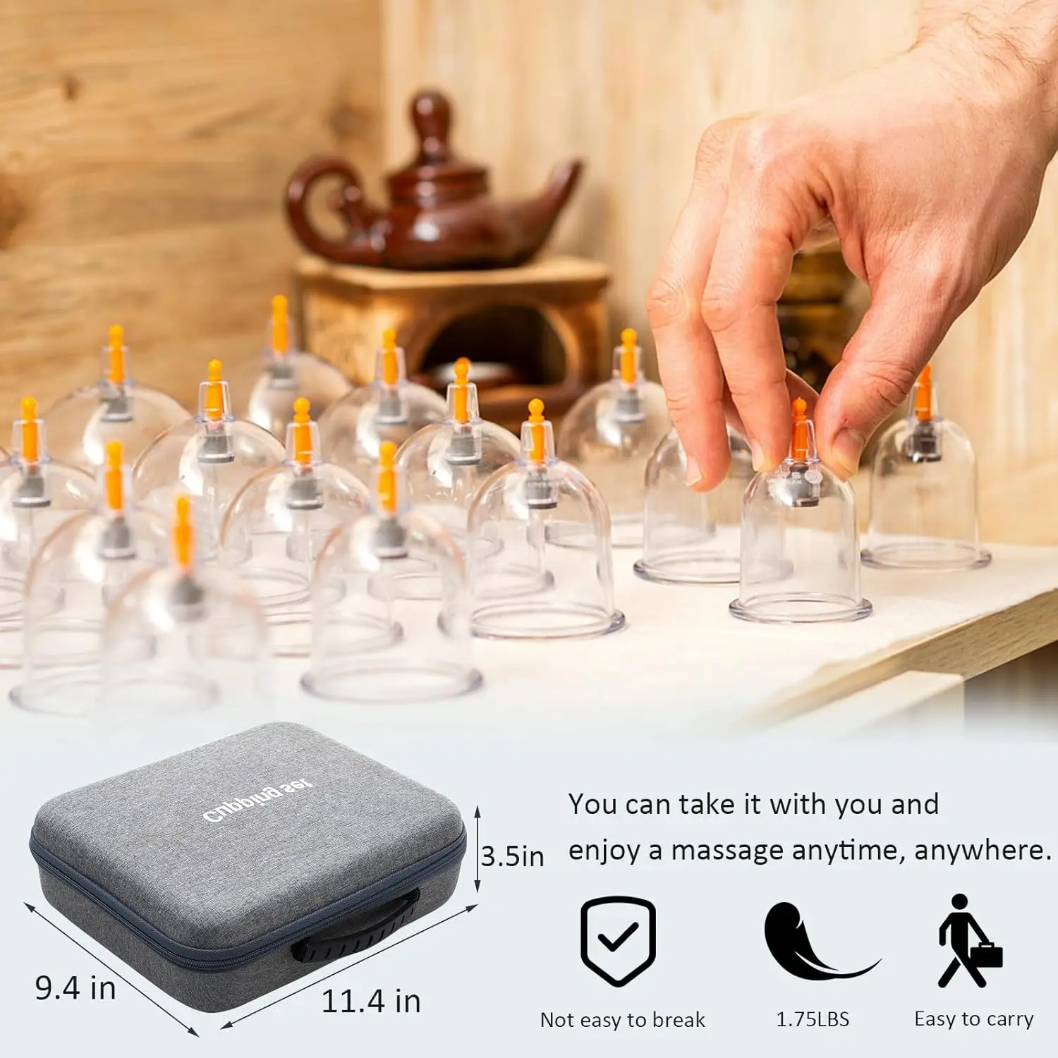 Cupping Therapy Set Vacuum Cupping Set Suction Cups Massage Physiotherapy Jars Chinese Medicine Anti Cellulite For Body Massager 2