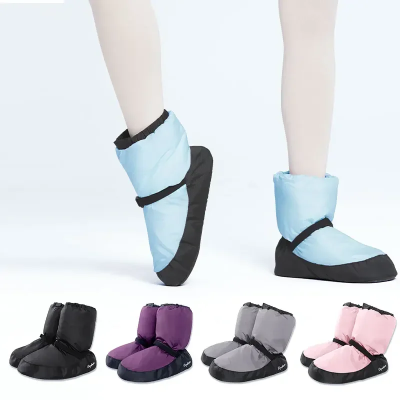 Winter Women Ballet Shoes Warm Up Booties National Dancing Shoes Winter Dance Boots Warm Antiskid Ballerina Boots Training dance shoes
