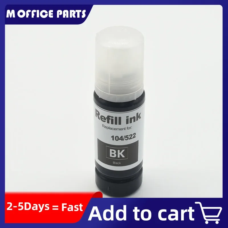 104 522 Refill Dye Ink For Epson EcoTank ET-2710 ET-2711 ET-2712 ET-2714 ET-2715 ET-2720 Inkjet Eco Tank Printer