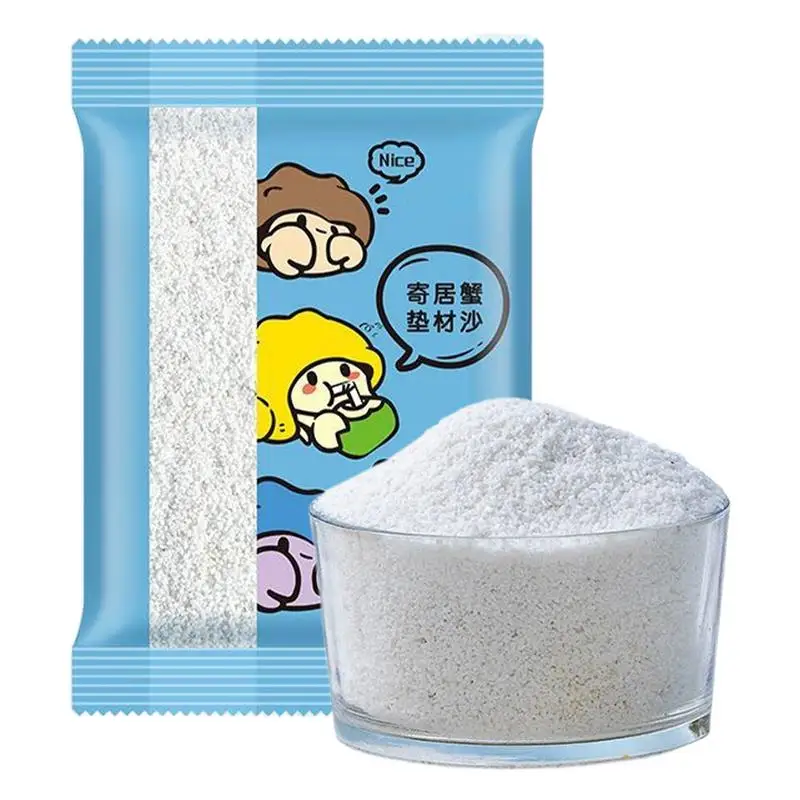 natural calcium sand Hermit Crab Sand Small and uniform particles White Fine Sand for small animal Fish Tank Natural Landscap