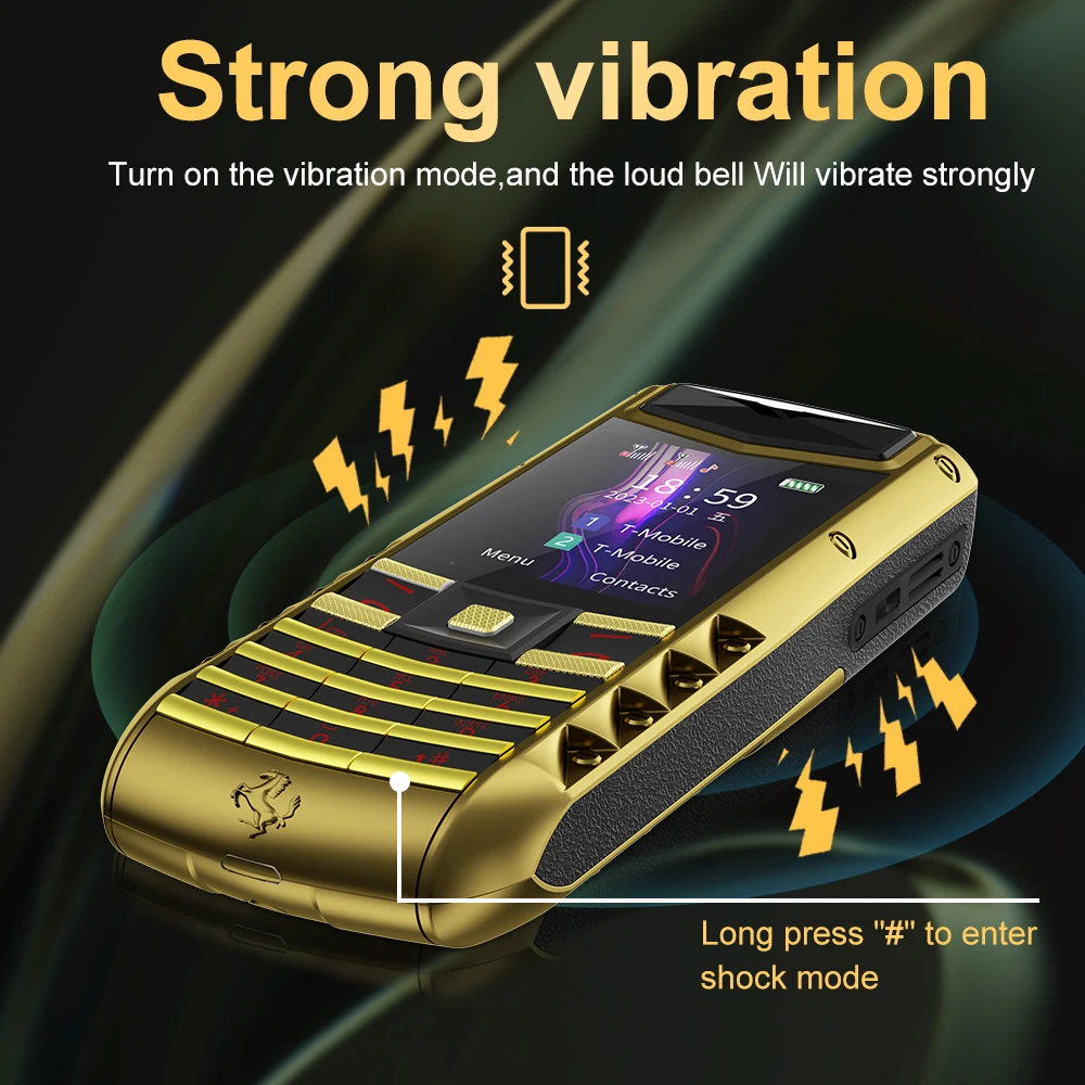 SERVO V5 PRO Exquisite Luxury Mobile Phone 2 SIM Speed Dial Blacklist Call Recording 2G Magic Voice Flashlight MP3/MP4 Cellphone 6