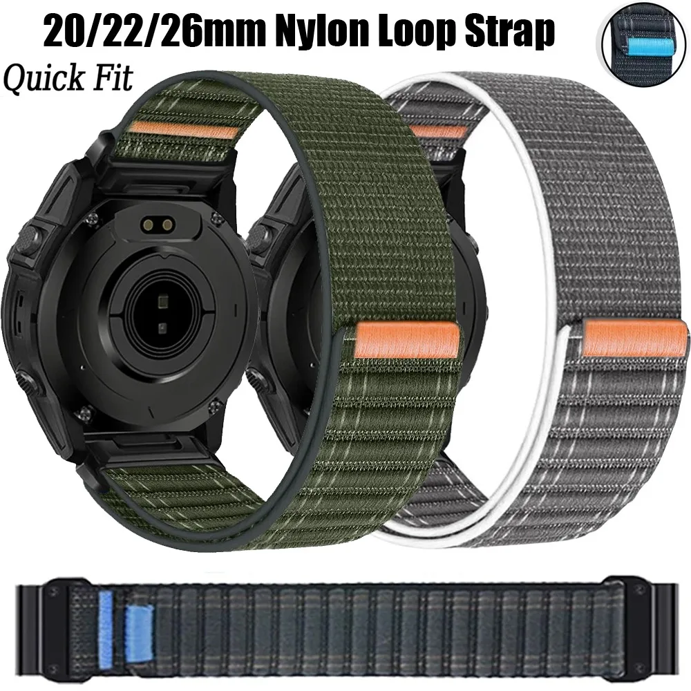 Nylon Wave Pattern Braided Bracelet Strap - Multi-Size Adjustment