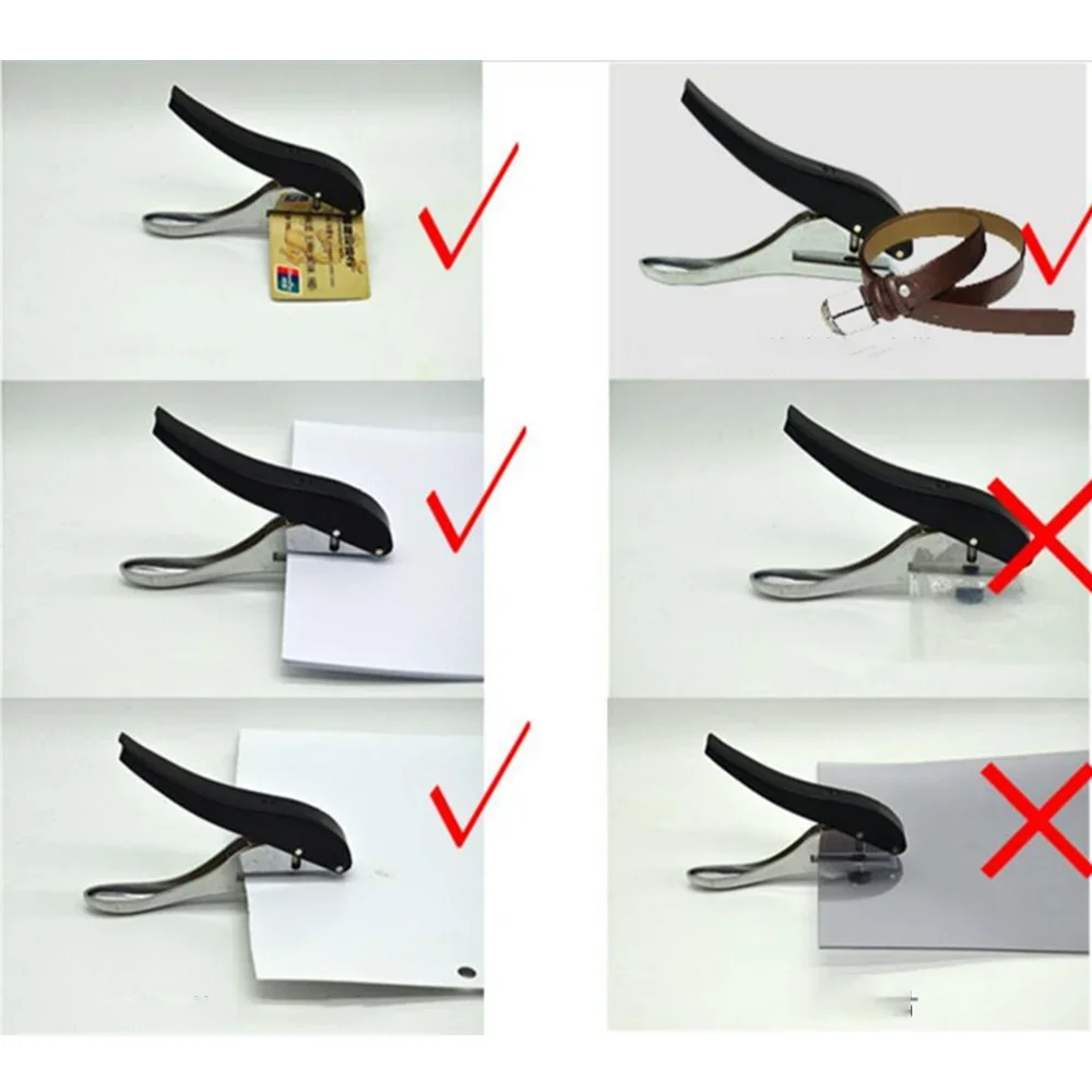 Heavy Duty Hole Puncher for Pro Use，Badge Hole Punch for Paper Crafts, Id Card, PVC Slot, Tag and Card Stock