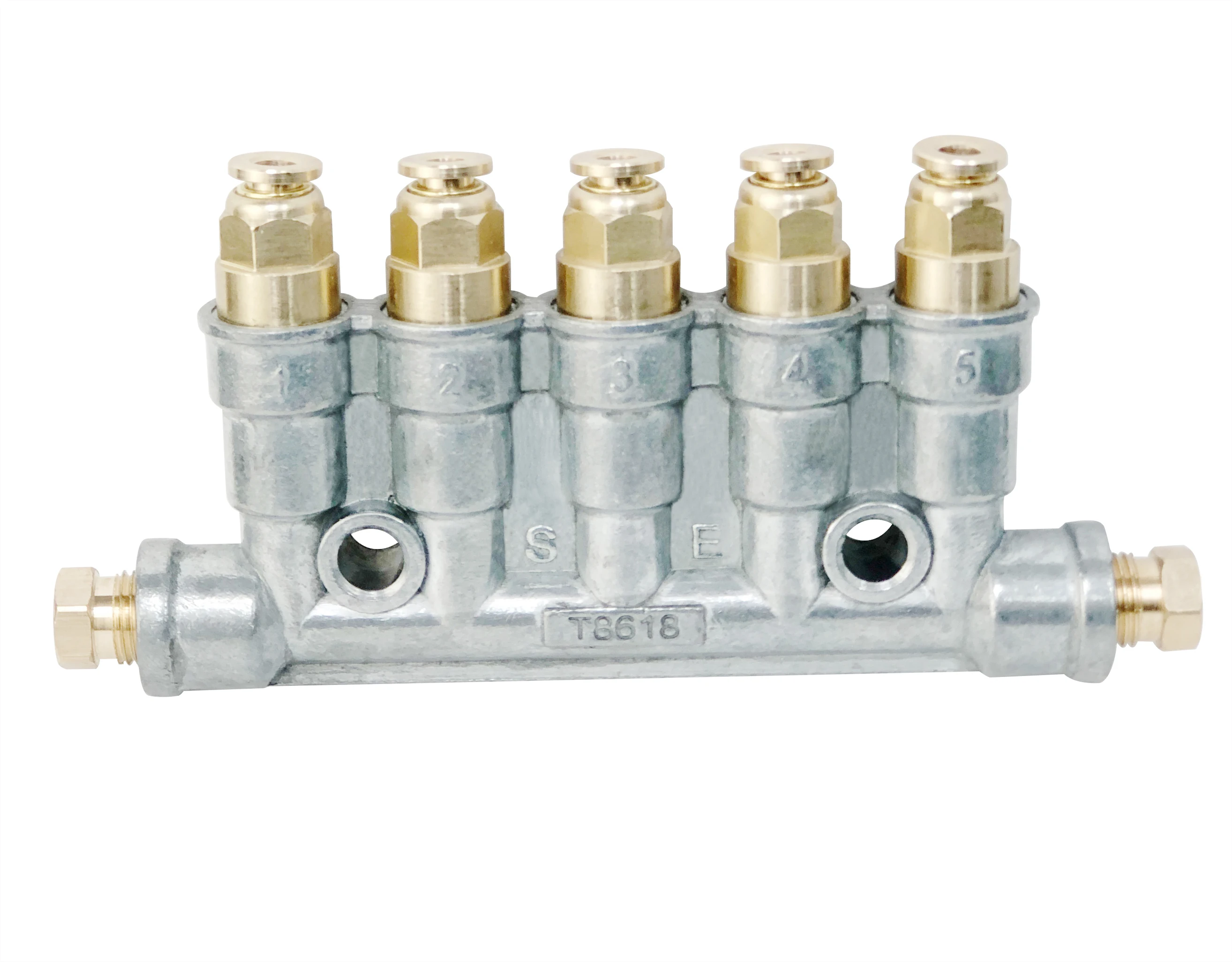 Volumetrischer Fettverteiler 4-Wege - Für Aluminium-Zentralschmiersysteme