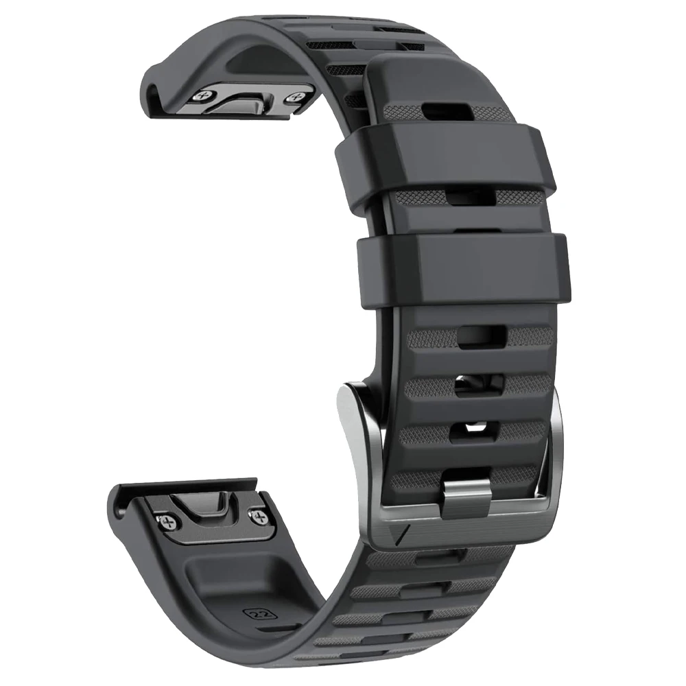 Durable Sports Watch Band with Quickfit Rubber Strap - 26/22mm