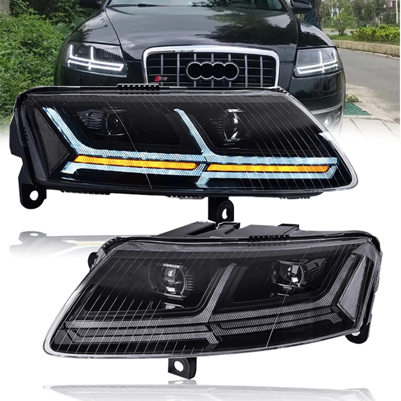 

Car Styling for Audi A6 Headlights 2005-2011 A6 C5 C6 LED Headlight Dynamic Signal Animation DRL Bi Xenon Auto Accessories