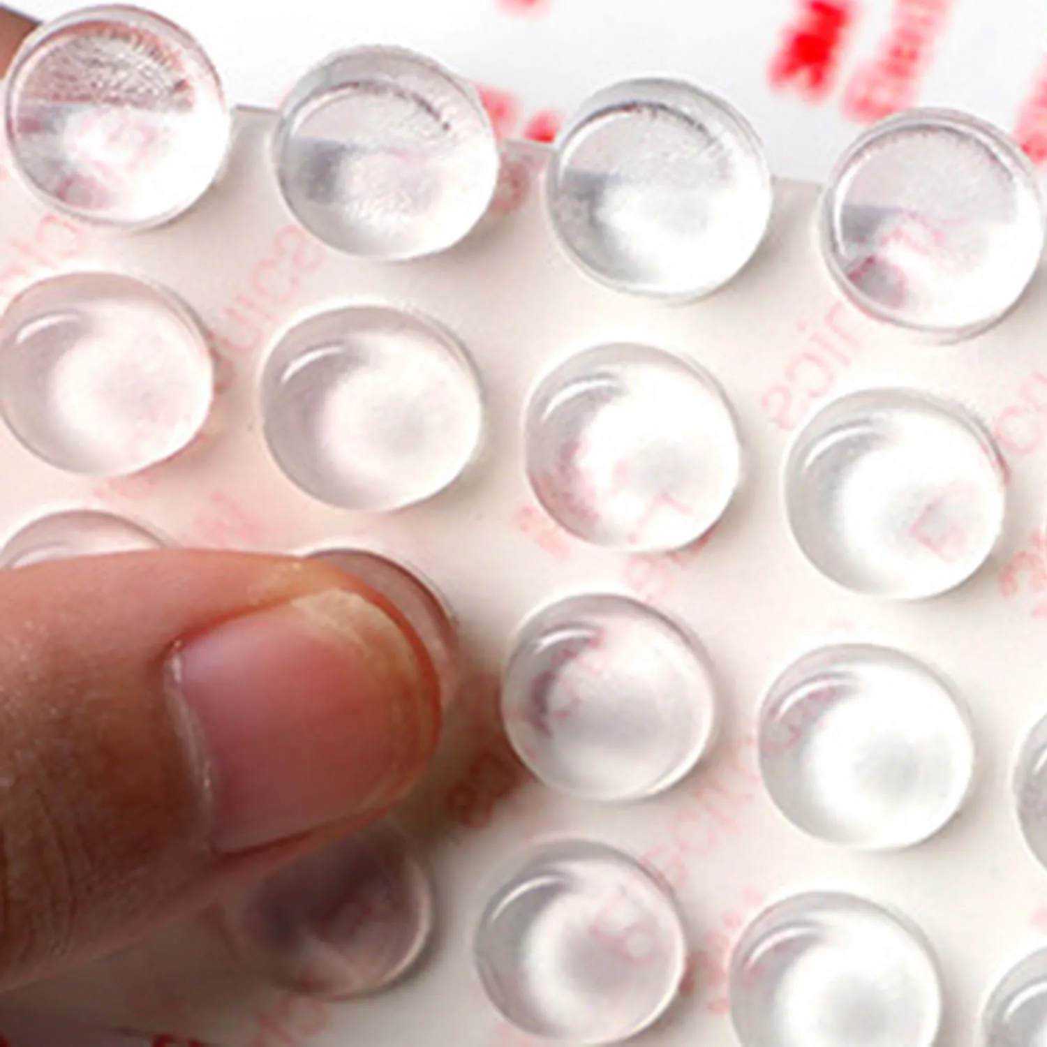 Transparent Silicone Granules Hemispherical Anti-Collision Particles Door Handle Sticker Anti Bump Cushioning Anti Slip Foot Mat silicone furniture pads,silicone door stoppers,silicone anti slip pads,door stickers,silicone door stickers