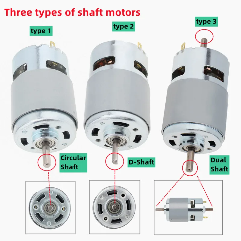 Motore DC 775 12-36V - Alta Coppia 3500-9000 RPM Per Progetti DIY E Utensili | Ventola Di Raffreddamento - Foto 11
