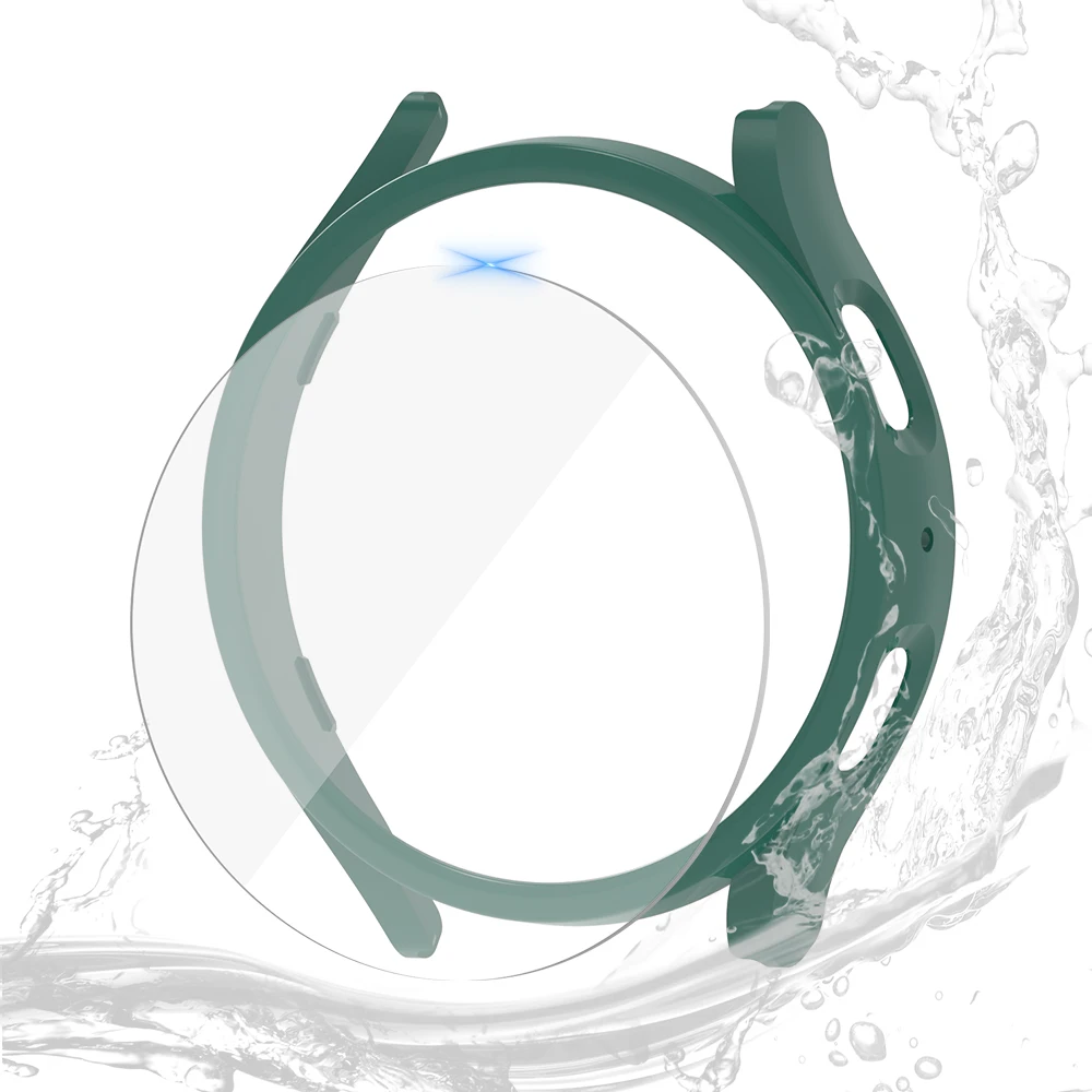 Waterproof Screen Protector and Durable PC Case with Tempered Glass Cover