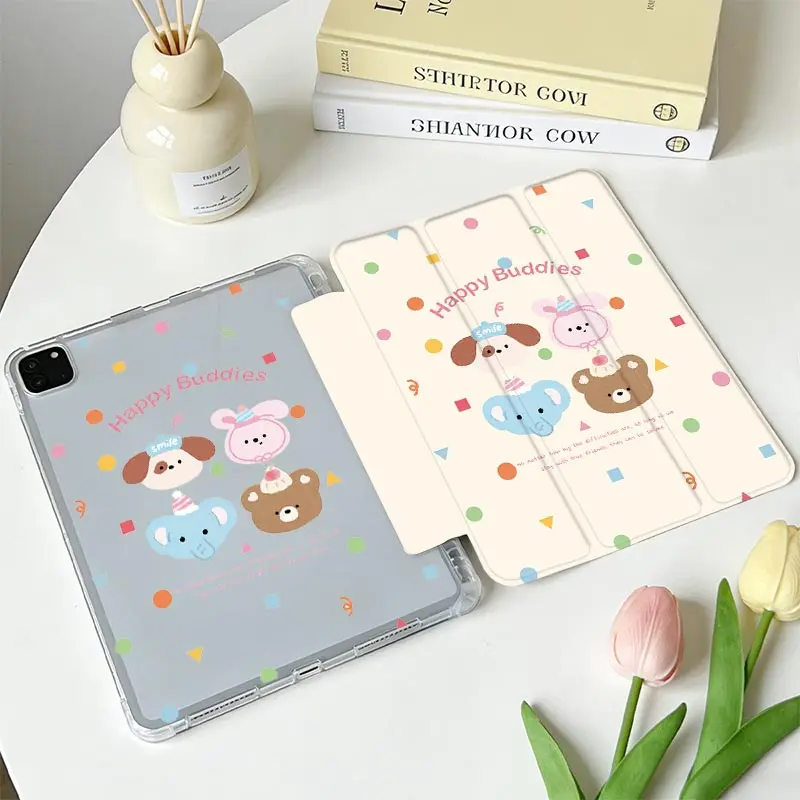 Enhanced Tri-Fold TPU Bumper Case with Pen Holder