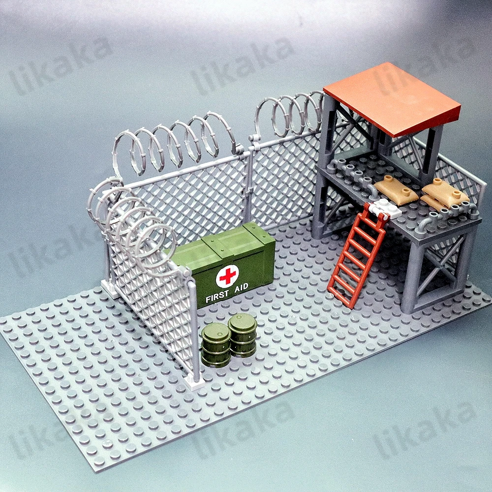 Military Base Building Blocks Toys Compatible Army Blocks Construction Bricks Toys for Boys Kids Birthday Gifts - 6