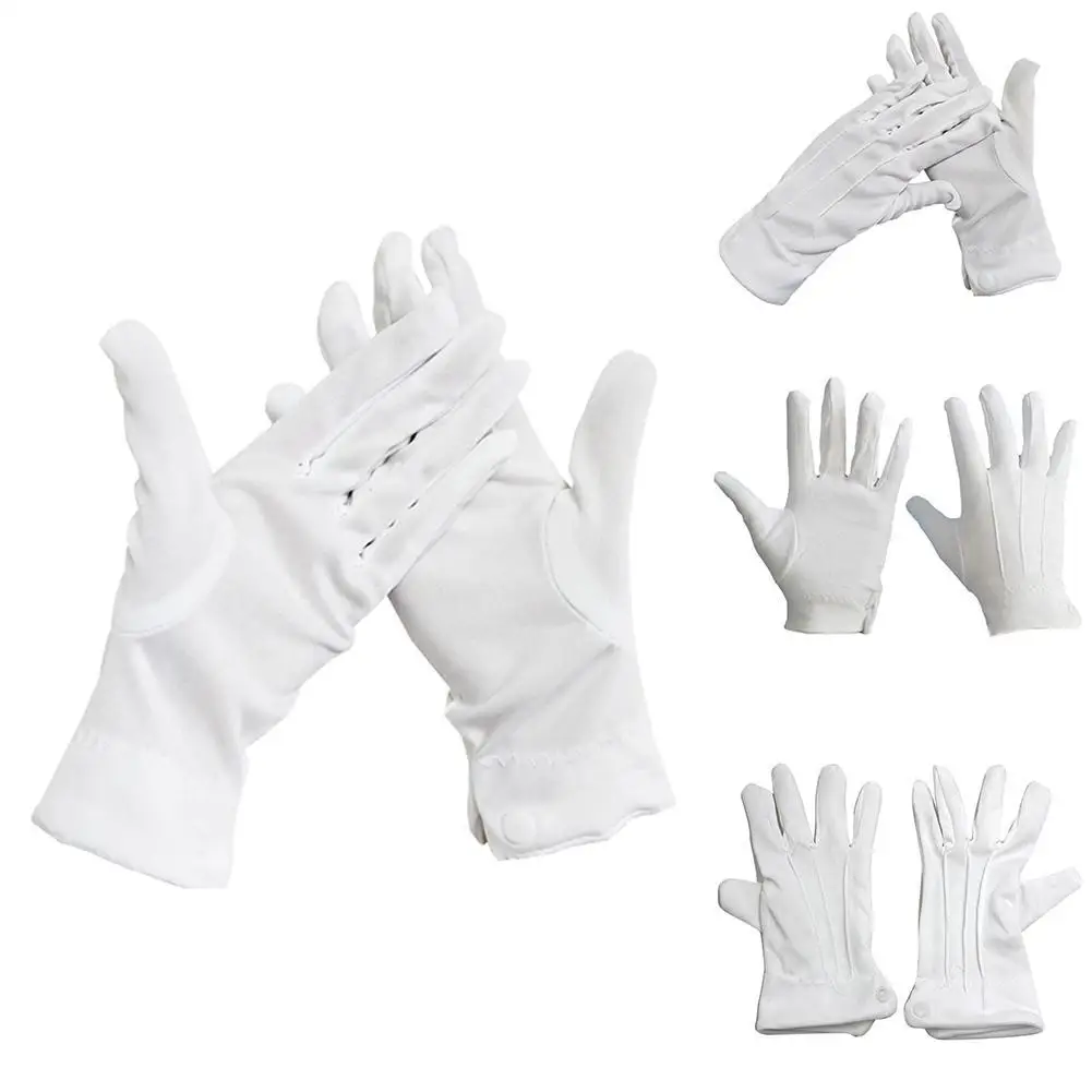 Guantes Blancos De Algodón Para Niños – Suaves Y Transpirables, Ideales Para Cosplay, Bodas, Halloween Y Actuaciones Escolares (Talla Infantil)