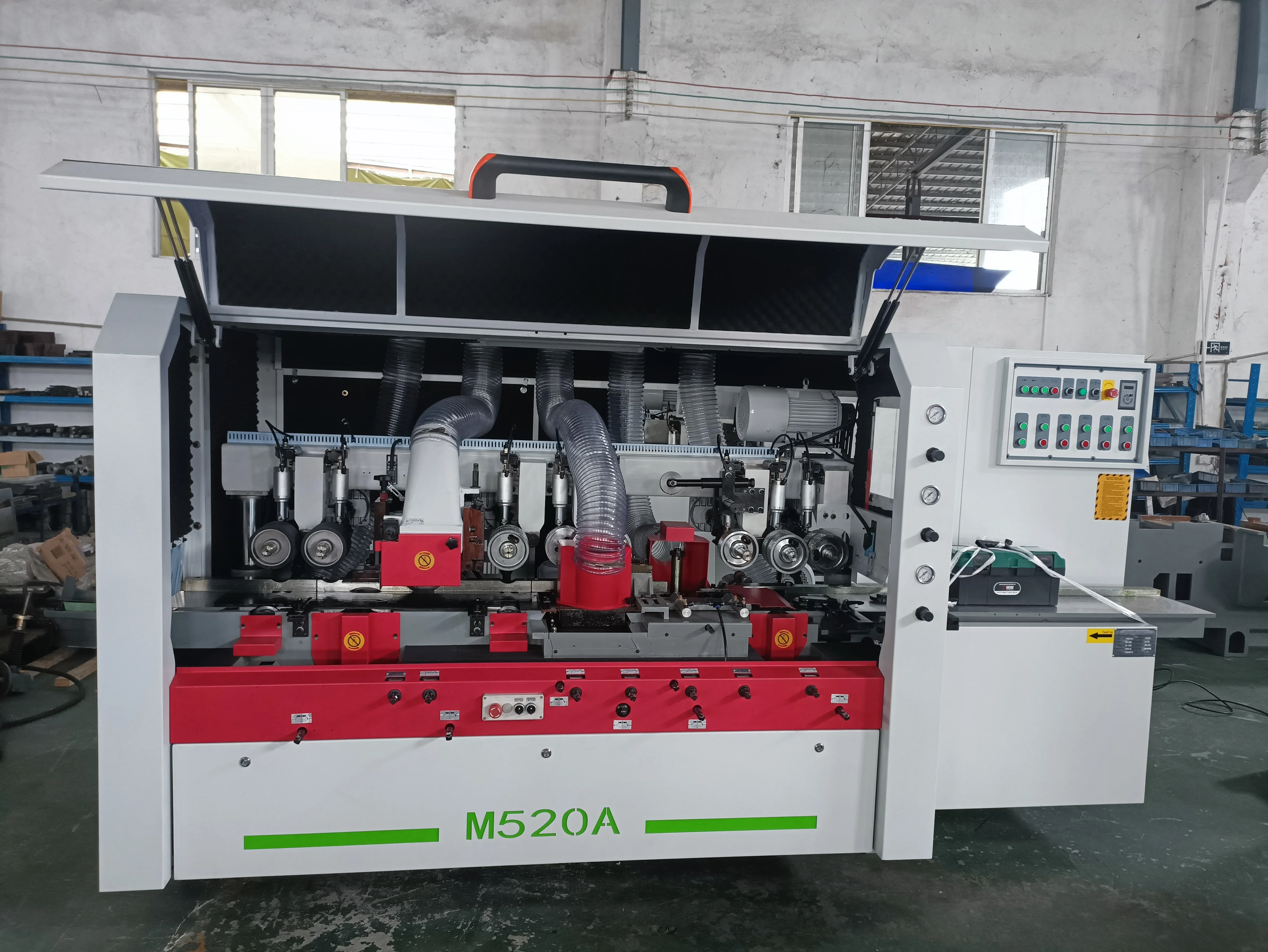 Best Quality Cnc Wooden Door M520A automation Four Side Moulder Cutting 3