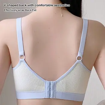 Durable Double Buckle Nursing Bra Anti-sagging Push-up Maternity Bra Comfortable Convenient Pregnancy Bralette for Breastfeeding