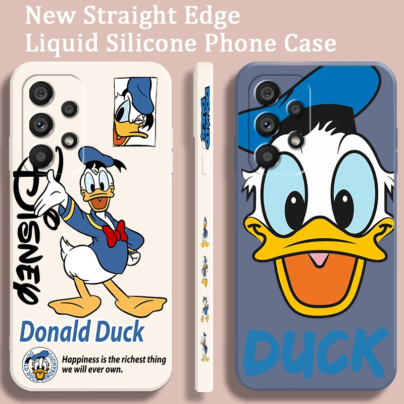 

Donald Duck Disney Cute For Samsung Note 20 10 A54 A31 A14 A03 A22 A34 A04 A24 Ultra Plus 5G Liquid Left Rope Phone Case