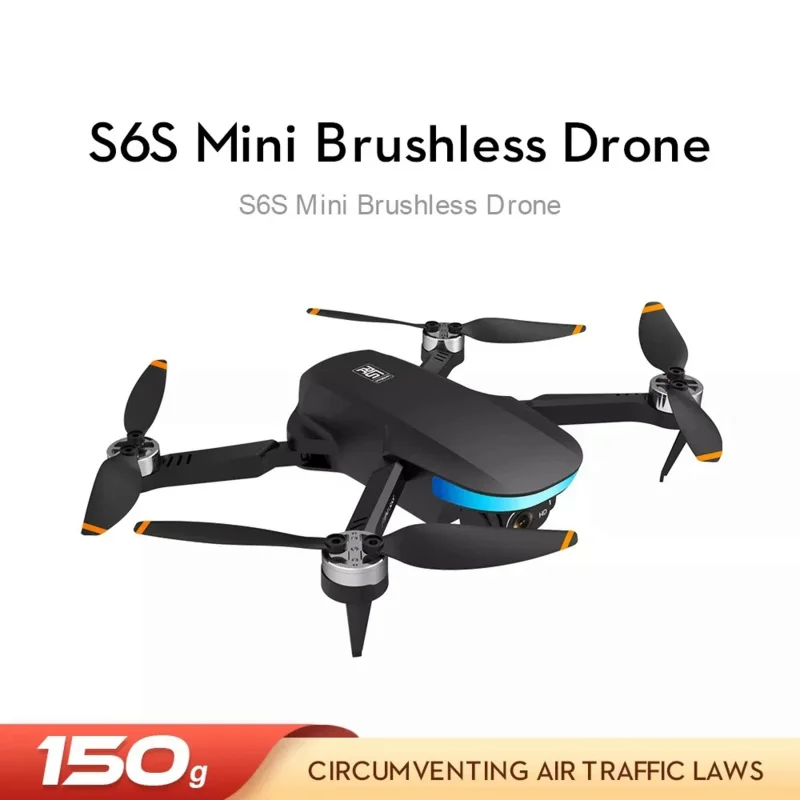 S6S 미니 5G 와이파이 브러시리스 GPS 드론, 4K 전문 듀얼 HD EIS 카메라, 라이트 플로우 접이식 쿼드콥터, RC 헬리콥터 완구, 신제품