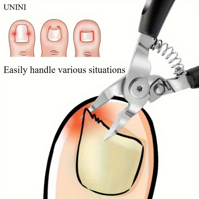 1pc Multi-Purpose Nail Care Kit with Precision Cutters & Ergonomic Grip,Compact Travel-Friendly Design for Thick Nails