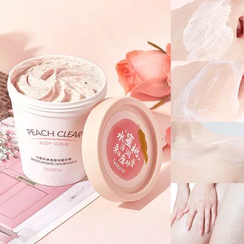 Fatini -Niacinamide Scrub corpo esfoliante Pelle liscia Idratante naturale Pulizia profonda, Crema schiarente e esfoliante 1