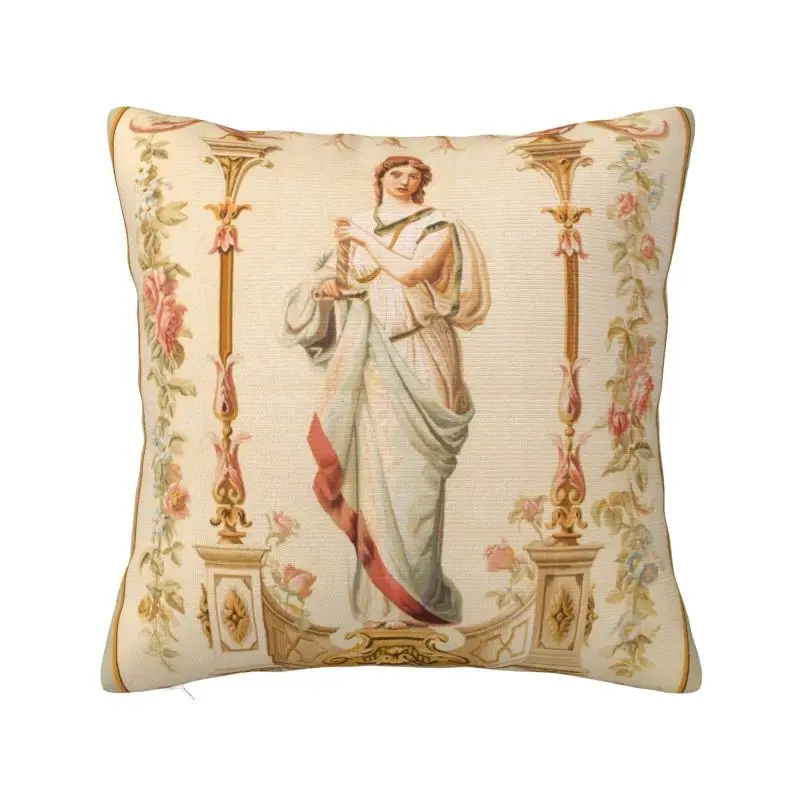 

Французская Обложка Aubusson в античном стиле, 40x40 см, Европейский ковер, современные бархатные подушки с цветочным рисунком, украшение для дома