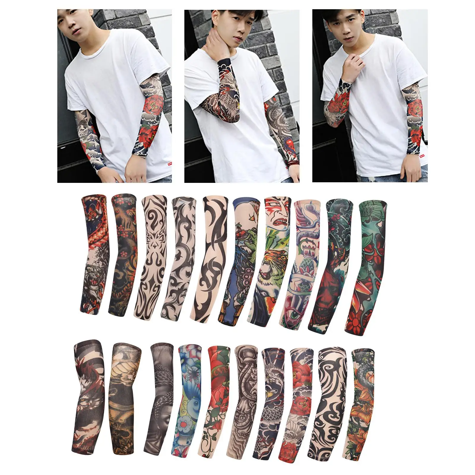 Cooling Arm Sleeves Cover up Sports for Walking Basketball Tennis