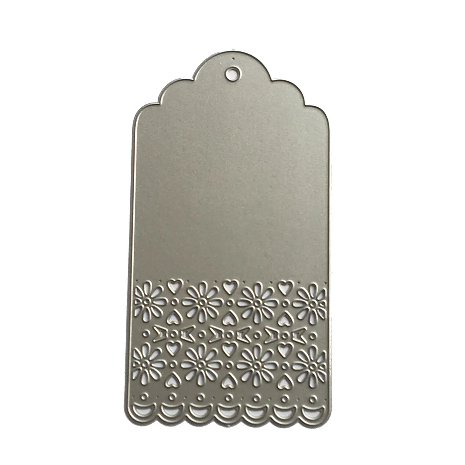 

Lace tag large Scrapbooking Cutting Dies Yiwu Futian market stock clearance DIY Paper gift Card Making metal craft Album