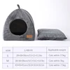 Foldable Dual-use Triangle Cat Nest Closed Cat House Pet Nest Warm and Thickened Deep Sleep Dog Nest Pet Supplies Closed Cat Bed 3