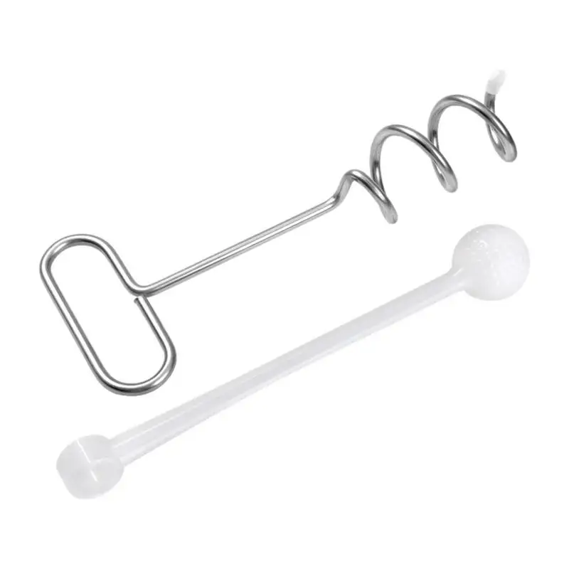 

Golf Swing Trainer Compact Spiral Hitting Trainer Easy To Carry Ground Golf Practice Accessories For Parks Courtyard Training