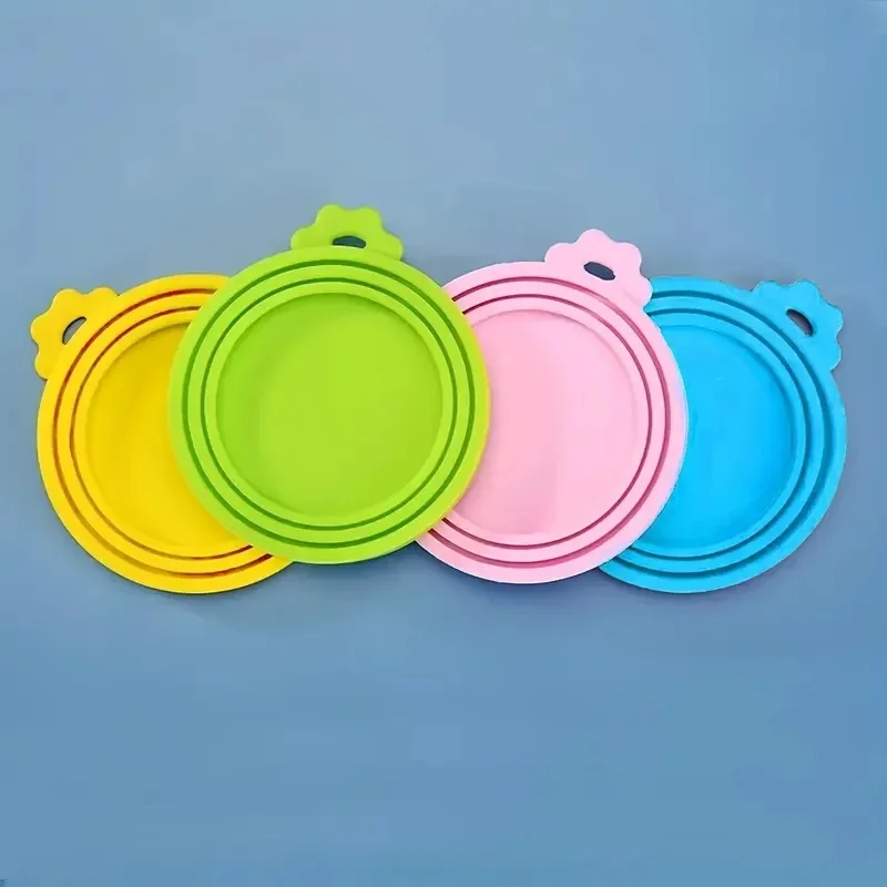 Reusable Silicone Pet Can Lid, BPA-Free - Keeps Pet Food Fresh and Odor-Free