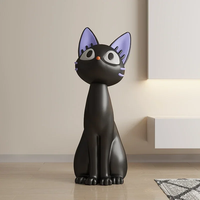 Art Large Living Room TV Cabinet Sofa Next To The Floor Black Cat Decoration Moving Gift Opening Decoration Ornaments 4