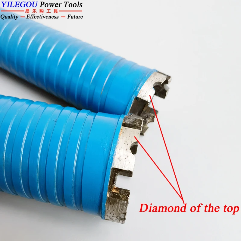 Diamond Core Drill Bit 32 40 51 56 63mm x 450mm Dry Wet For Brick Wall Steel Concrete Drilling Hole
